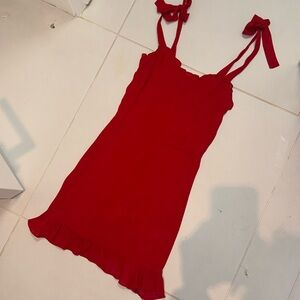 Reformation red dress